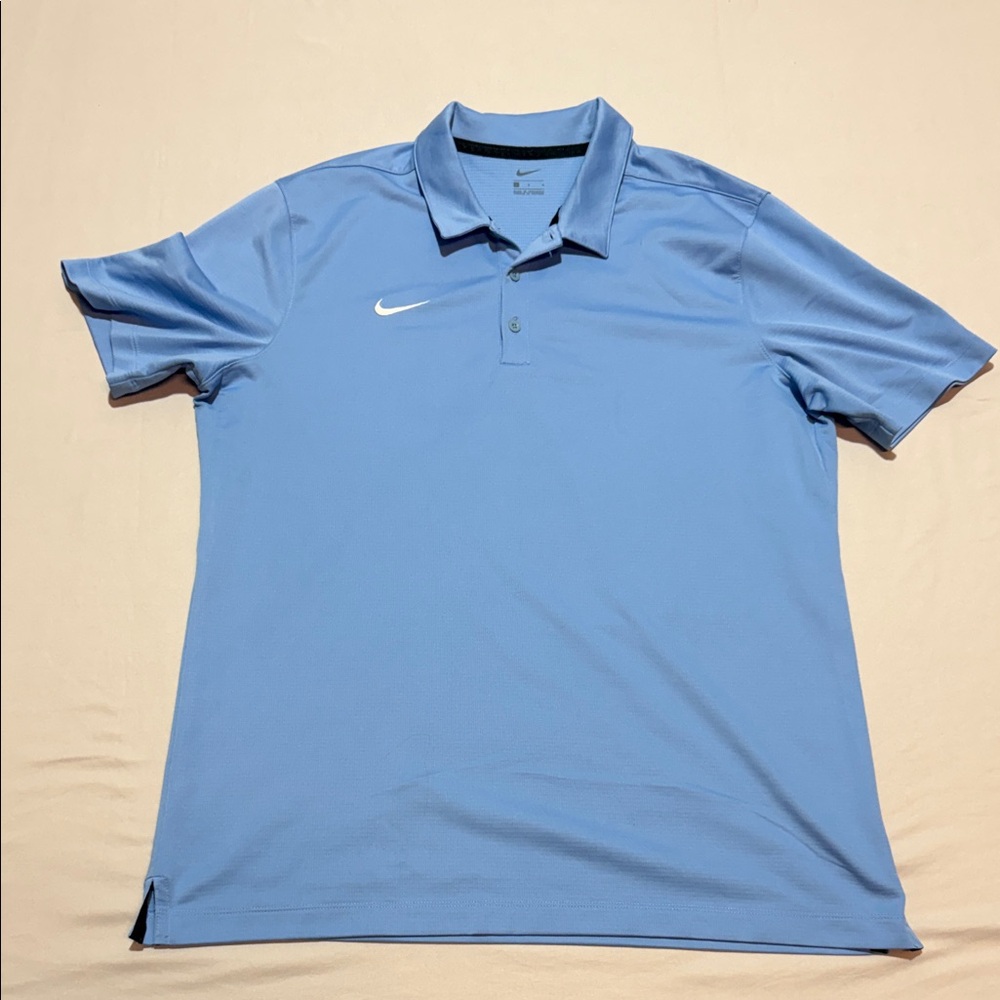 Nike Light Blue Men's Performance Polo Size L